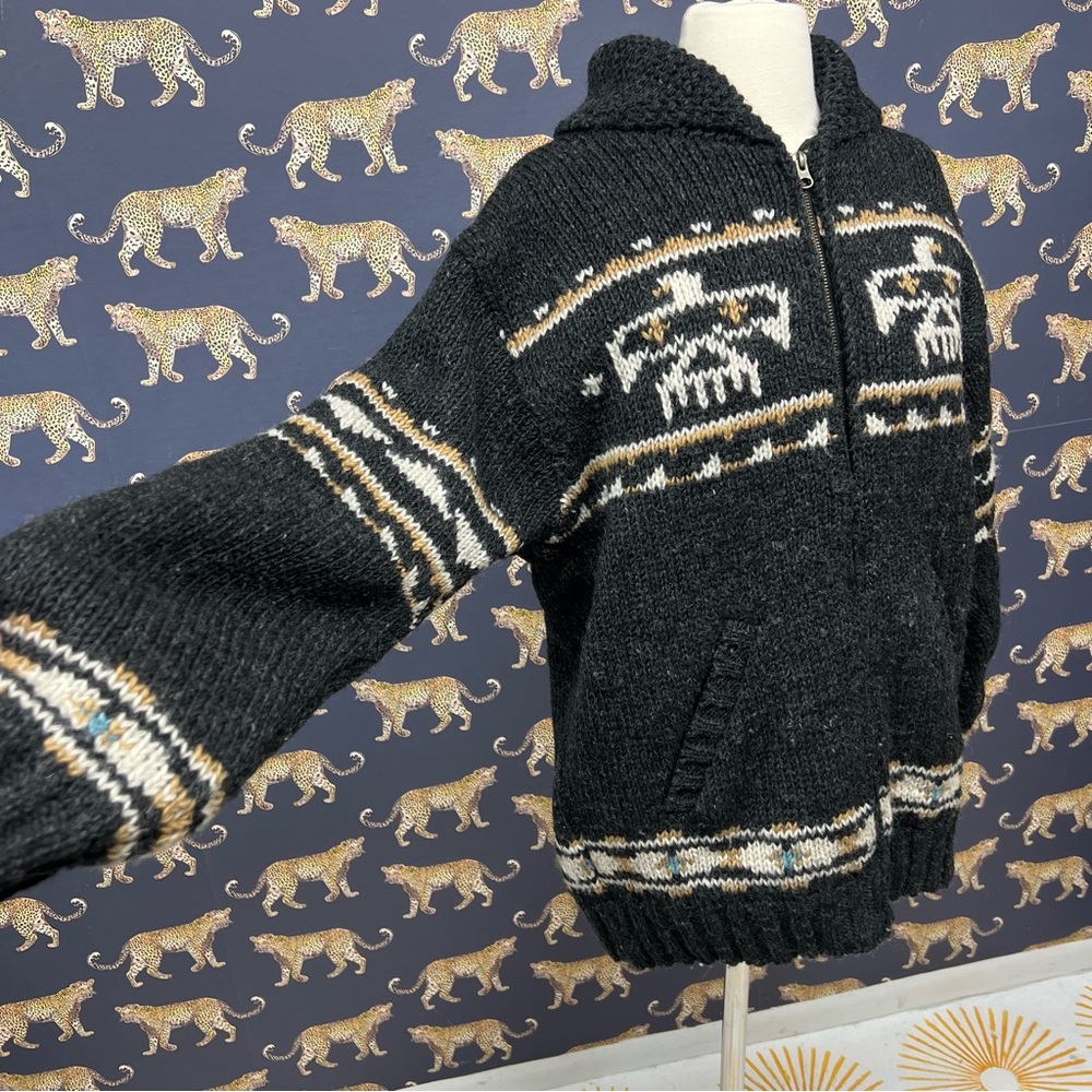 Lost Horizons Eagle Knit Wool Jacket - image 3